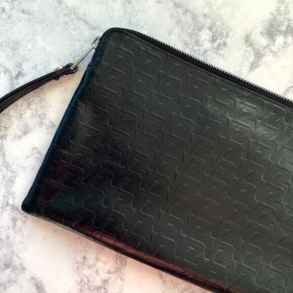 Zadig & Voltaire Initale La Pouch Clutch in Black - Picture 5 of 11